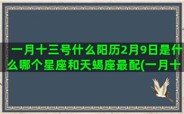 一月十三号什么阳历2月9日是什么哪个星座和天蝎座最配(一月十三号 什么星座)